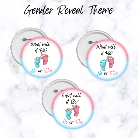 Gender Reveal Baby Feet